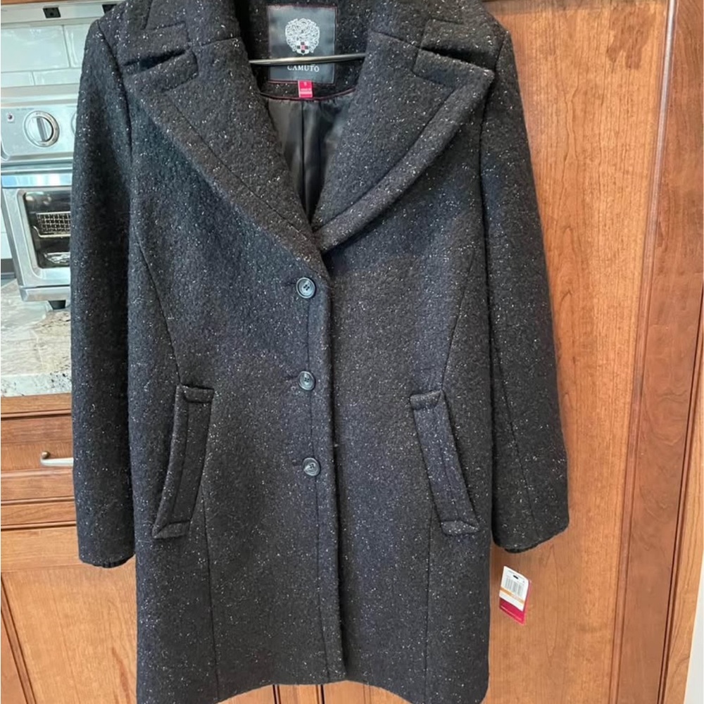 NWT Vince Camuto Elegant Black Women's Coat small